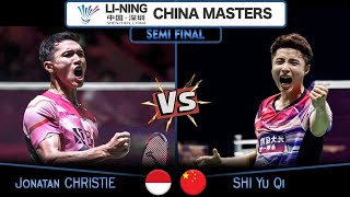 Jonatan Christie vs Shi Yu Qi China Masters 2024 Badminton  SF [upl. by Aztilem434]