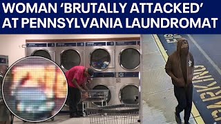 Woman brutally attacked while folding clothes at Pennsylvania laundromat [upl. by Atsyrk]