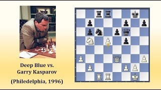 Great Game Deep Blue vs Garry Kasparov Philedelphia 1996 [upl. by Maeve]