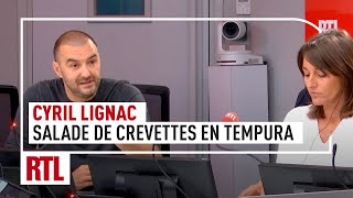 Cyril Lignac  sa recette de salade de crevettes en tempura [upl. by Anev]