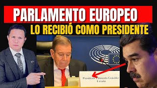 MADURO MOLESTO PORQUE PARLAMENTO EUROPEO RECIBIÓ COMO PRESIDENTE A EDMUNDO GONZÁLEZ [upl. by Rattray]