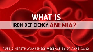 Anemia Public Health Awareness Message  Dr Ayaz Samo [upl. by Bodi894]