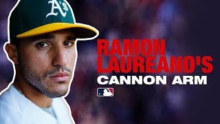 Best arm in MLB Ramon Laureanos Insane Arm [upl. by Gino]