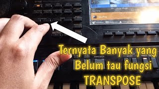 Tutorial cara menggunakan TRANSPOSE di keyboard Psr Yamaha [upl. by Asilehs]