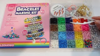 LZOUOWO Clay Beads Jewelry Making Kit  Full Demo  Review [upl. by Lennox454]