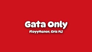 Gata Only  FloyyMenor Cris MJ LetraLyrics [upl. by Anastasie]