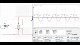 Half Wave Rectifier with and without filter using Multisim [upl. by Dacy782]