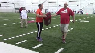 Youth Football Tackling Drills  USA Football Shoulder Tackling [upl. by Mathew853]