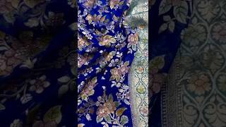 Pure Banarasi Khaddi Georgette Saree Handloom Made 7524931212 shorts youtubeshorts viralshorts [upl. by Nylirem]