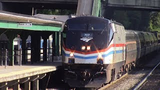 Amtrak amp Metro North Trains on Labor Day at Poughkeepsie [upl. by Accebber]