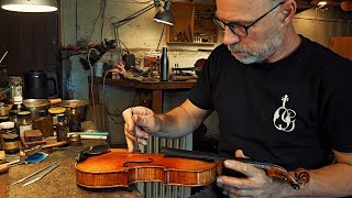 Watch me Transform a Violin 🎻 from unplayable straight from the workshop to beautiful Instrument 🎶 [upl. by Akili]