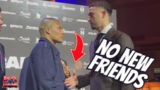 🚨NO SOMOS AMIGOS🚨 ISAAC PITBULL CRUZ DISSES RAYO VALENZULA AT PRESSER isaaccruz pitbullcruz [upl. by Josy]