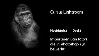 Hfdst2 Deel 3 Fotos importeren die in Photoshop zijn bewerkt [upl. by Flyn]