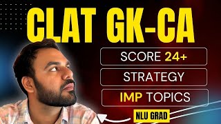 Score 24 in GK clat2025  Strategy [upl. by Triny340]