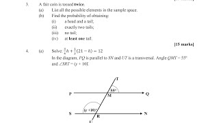 BECE 2024 Mathematics Sample Questions [upl. by Cristoforo]