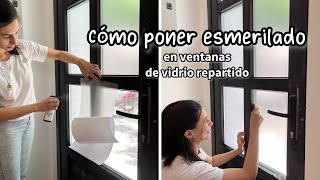 Cómo instalar VINILO ESMERILADO en ventanas de VIDRIO REPARTIDO [upl. by Reyam]