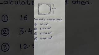 Shaded region area problems  Area related to circle and square  shaded area tricks [upl. by Nosdivad]