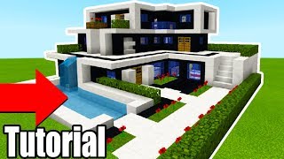 Minecraft Tutorial How To Make A The Ultimate Modern House 2018 quot2018 Modern House Tutorialquot [upl. by Edahc538]