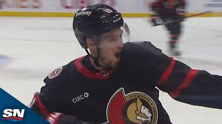 Drake Batherson Strikes Seconds After Series Of Saves by Forsberg [upl. by Kcim]