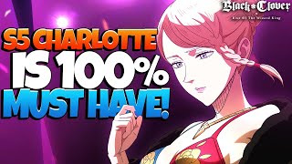 SEASON 5 CHARLOTTE IS TOO BROKEN GREEN META TEAM amp DAMAGE REDUCTION IS HERE  Black Clover Mobile [upl. by Noiramed]