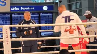 Tyson Furys amazing speed ahead of Klitschko clash [upl. by Fotina718]