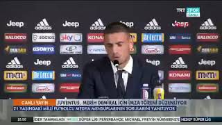 Juventus Merih Demiralı Tanıttı [upl. by Gabel564]