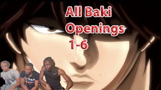 All Baki openings 16 reaction  Anime Op Reaction [upl. by Edda]