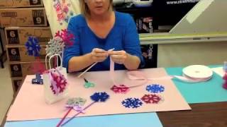 Crankin Out Crafts ep363  Snowflake Wand Favor Frozen Theme [upl. by Anivlis]