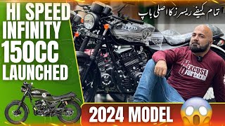 HISPEED INFINITY 150 LAUNCHED 2024 MODEL  کیفے ریسرز کا اصلی باپ [upl. by Arreic288]