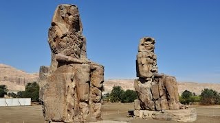 🗿🗿 Los Colosos de Memnon en Luxor Egipto [upl. by Krigsman]