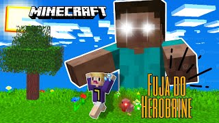 Escapei do Herobrine   Minecraft enfiei a porrada [upl. by Meir]