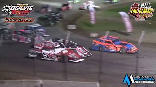 Ogilvie Raceway WISSOTA Modified AMain 21st Annual Fall Classic 10524 [upl. by Ytsirhk999]