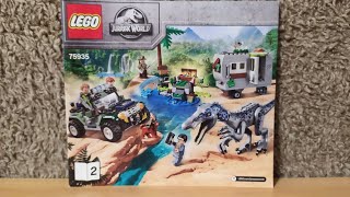 Lego Jurassic World 75935 set bemutatás  Baryonyx bonyodalom A kincsvadászat [upl. by Hittel]