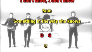 Something Beatles best karaoke no lead guitar instrumental lyrics chords cover [upl. by Magdaia]