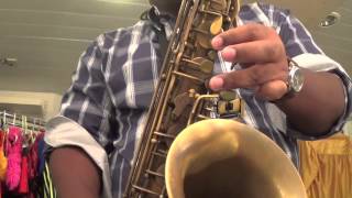 Tenor Sax Altissimo C Blues Scale 4 Octaves [upl. by Manny]