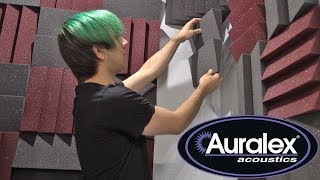 HOMEMADE VOCAL BOOTH  Auralex Foam Unboxing Installation Review amp Tests [upl. by Yelram544]