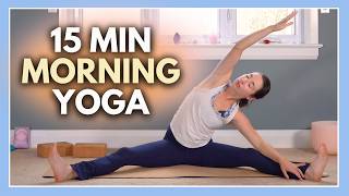 15 min Morning Yoga Slow Stretch  WITH BLOCKS [upl. by Ruddie]