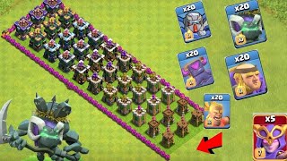 Temporary troops vs Archer tower base formation attack clashofclans reupload [upl. by Boice]