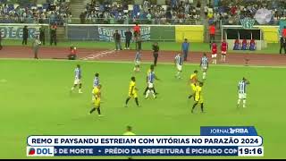 Remo e Paysandu estreiam com vitórias no Parazão 2024 [upl. by Hnirt907]