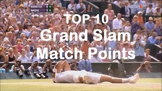 Top 10 Grand Slam Match Points 20002017 [upl. by Goldman]