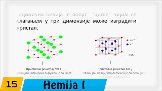 Hemija  Prvi razred  15 Jonska veza i jonske kristalne rešetke [upl. by Supmart]