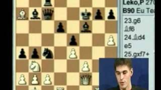 Leko vs Topalov une défense sicilienne variante Najdorf [upl. by Crawford]