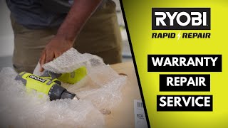 Service Like NEVER BEFORE  RYOBI Rapid Repair [upl. by Enrev]