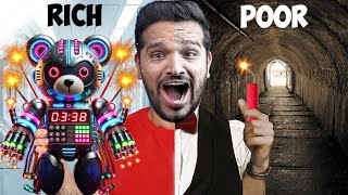 RICH VS POOR DIWALI CRACKERS CHALLENGE Rs 1000000 [upl. by Hance]