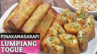 LUMPIANG TOGUE  LUMPIANG GULAY  VEGETABLE SPRINGROLL  HUNGRY MOM COOKING [upl. by Dorman]