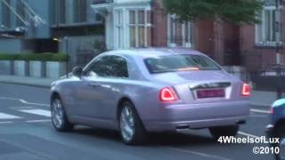 Pink Rolls Royce Ghost amp Drophead in London [upl. by Sidonia]