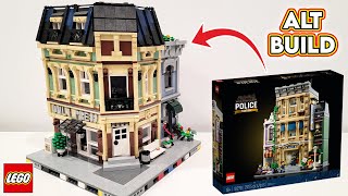 LEGO Daily Press Modular Review amp Placement Police Station Alt [upl. by Ahsaret]