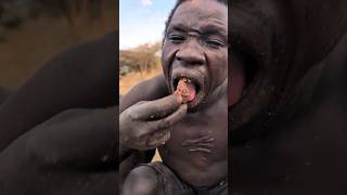 Its Lunch time See how Hadza cooks their favorite meal today made from wild meatamp natural spices [upl. by Acinorahs]