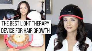 The BEST at home Light Therapy device for Hair Growth  iRestore Elite Review [upl. by Cyril]