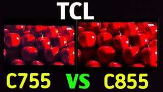 TCL C755 Vs C855 which one is better full detail Review 2024💥 [upl. by Arhez]